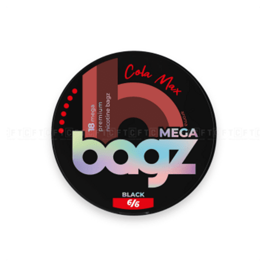 B-Sasz. nikot. BAGZ Cola Max 6/6 BLACK MEGA -zdjęcie numer 1
