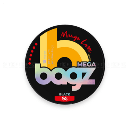 B-Sasz. nikot. BAGZ Mango Lassi 6/6 BLACK MEGA -zdjęcie numer 1