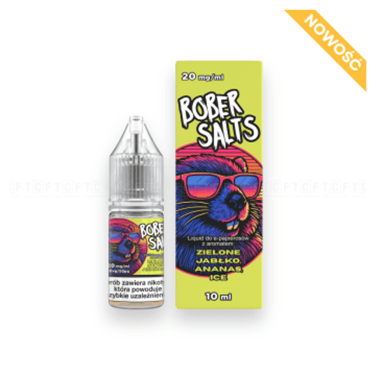 B26 Liquid Bober Salt Ziel. Jabł. Ananas Ice -zdjęcie numer 1