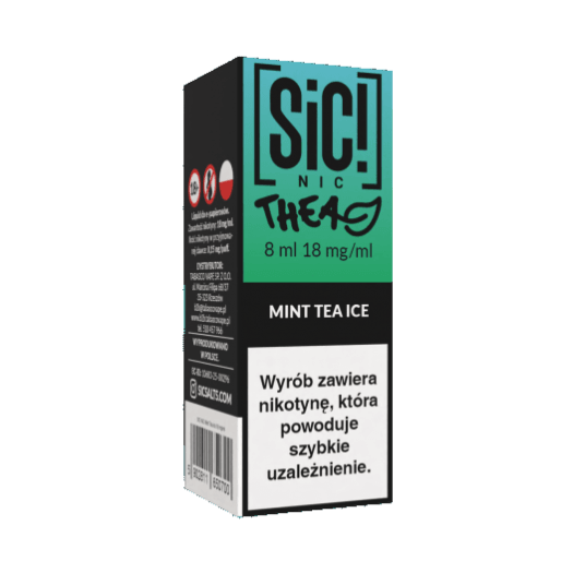 B26 Liquid SIC! NIC 8ml - Mint Tea Ice 18mg -zdjęcie numer 1