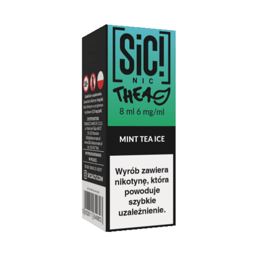 B26 Liquid SIC! NIC 8ml - Mint Tea Ice 6mg -zdjęcie numer 1