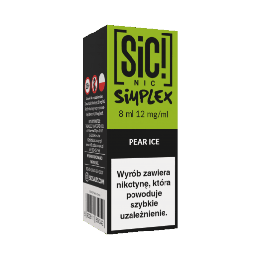 B26 Liquid SIC! NIC 8ml - Pear Ice 12mg -zdjęcie numer 1