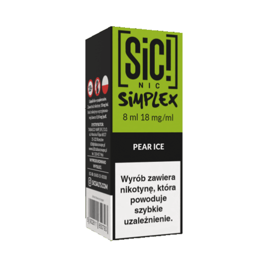 B26 Liquid SIC! NIC 8ml - Pear Ice 18mg -zdjęcie numer 1