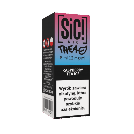 B26 Liquid SIC! NIC 8ml - Raspberry Tea Ice 12mg -zdjęcie numer 1