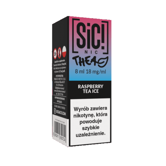 B26 Liquid SIC! NIC 8ml - Raspberry Tea Ice 18mg -zdjęcie numer 1
