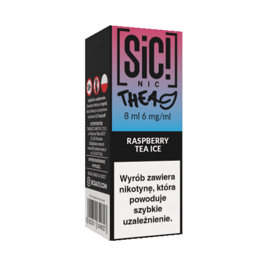 B26 Liquid SIC! NIC 8ml - Raspberry Tea Ice 6mg -zdjęcie numer 1