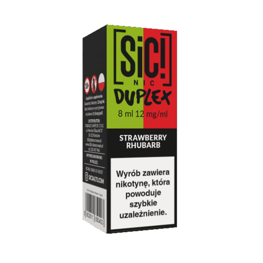 B26 Liquid SIC! NIC 8ml - Strawberry Rhubarb 12mg -zdjęcie numer 1
