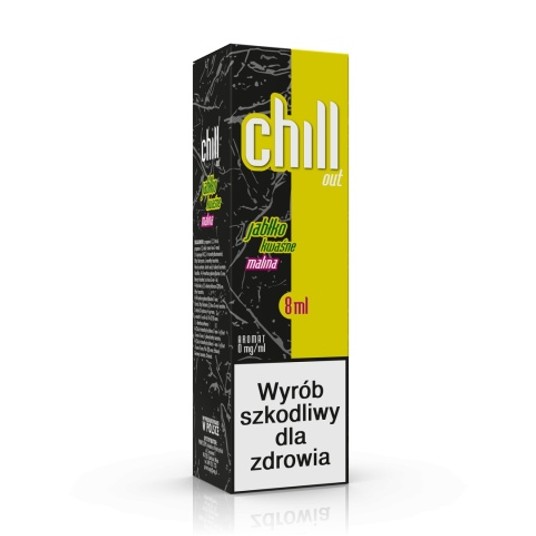 LONGFILL CHILL OUT - JABŁKO KWAŚNE MALINA 8ML -zdjęcie numer 1