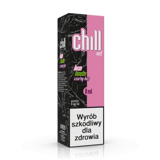 LONGFILL CHILL OUT - LICZI LIMONKA CZARNY BEZ 8ML -zdjęcie numer 1