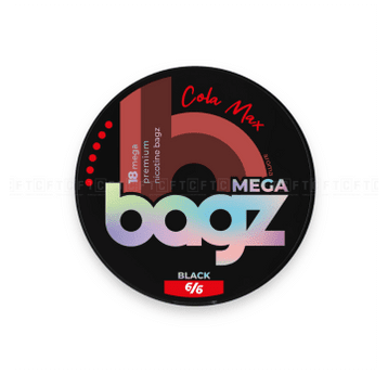 B-Sasz. nikot. BAGZ Cola Max 6/6 BLACK MEGA