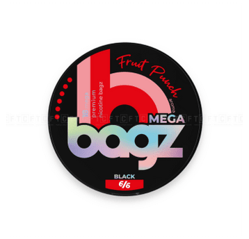 B-Sasz. nikot. BAGZ Fruit Punch 6/6 BLACK MEGA