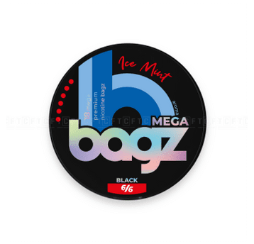 B-Sasz. nikot. BAGZ Ice Mint 6/6 BLACK MEGA