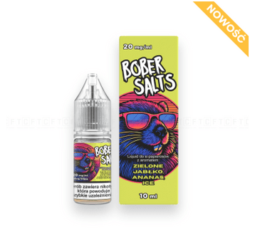 B26 Liquid Bober Salt Ziel. Jabł. Ananas Ice