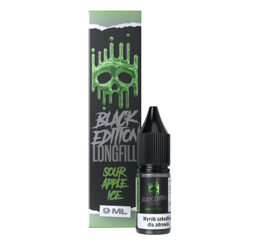 Longfill Dark Line Black - Sour Apple Ice 9ml