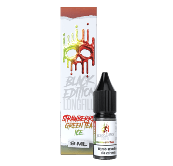 Longfill Dark Line Black - Strawberry Green Tea Ic