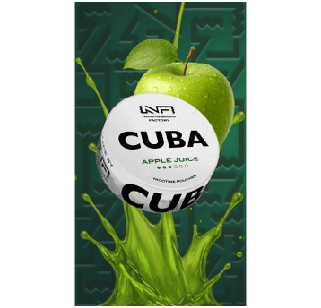 Woreczki nikotynowe CUBA WHITE APPLE JUICE