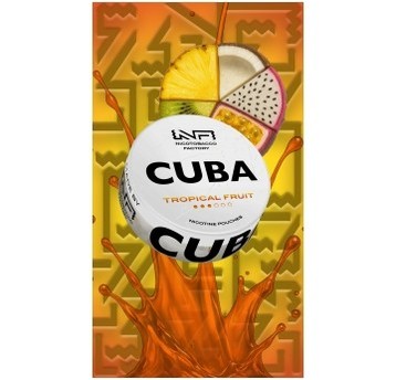 Woreczki nikotynowe CUBA WHITE TROPICAL FRUIT